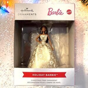 Holiday Barbie Hallmark Ornament - African American - NRFB